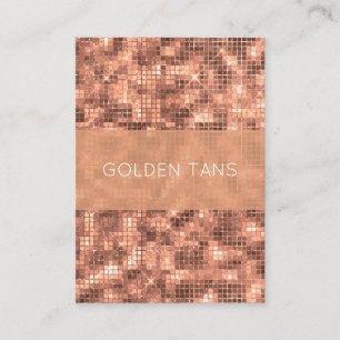 Carte De Visite Sparkle Gold Luxe Sparkle Girly Sequins