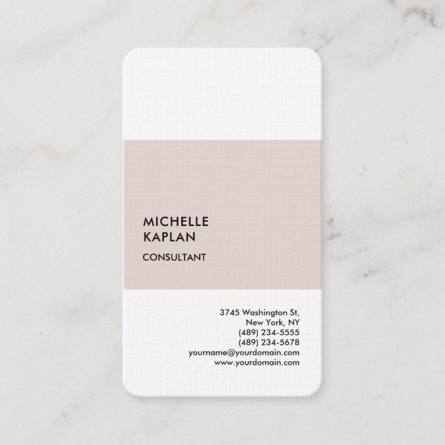 Carte De Visite Spécial Exclusif Professionnel Unique (Devant)