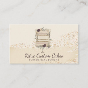 Carte De Visite Spécialiste de commande de gâteau sur mesure