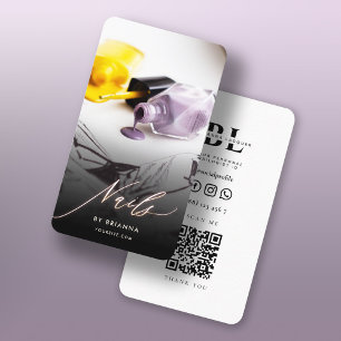 Carte De Visite Spécialiste de manucure du salon de beauté des ong