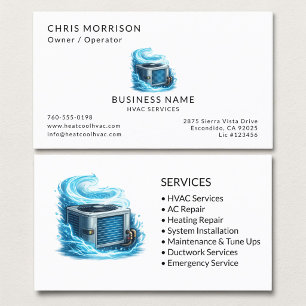 Carte De Visite Spécialiste des services de CVC