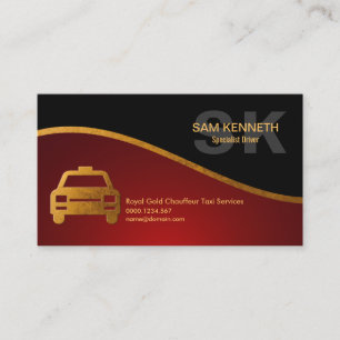 Carte De Visite Spécialiste du logo Monogramme Gold Pilote de tax