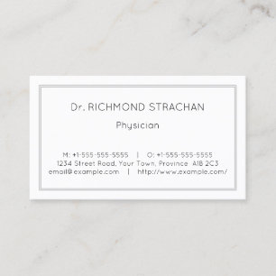 Carte de visite spécialiste en soins de santé ordi