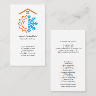 Carte De Visite Spécialistes du chauffage et de la climatisation C