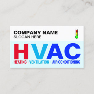 Carte De Visite Spécialistes professionnels (logo moderne) HVAC