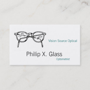 Carte De Visite Spectacles lunettes Vue optique