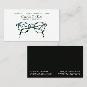 Carte De Visite Spectacles Vêtements de vision optique Dégradé 
