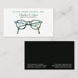 Carte De Visite Spectacles Vêtements de vision optique Dégradé arc