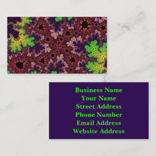 Carte De Visite Spectre vert et violet