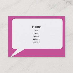 Carte De Visite Speechbox - potelé