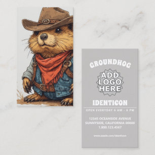 Carte De Visite spermophile cow-boy