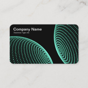 Carte De Visite Sphères interactives - Feux turquoise