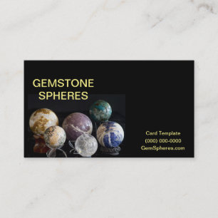 Carte De Visite Sphères minérales - sphères de pierre gemme