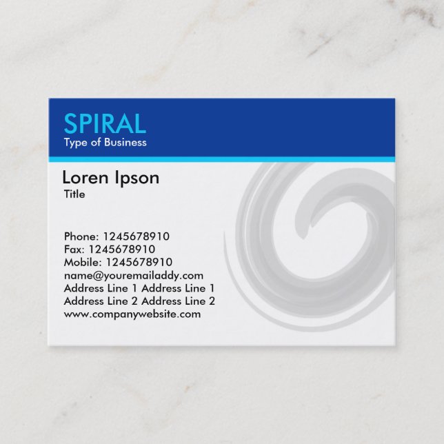 Carte De Visite Spiral (Devant)
