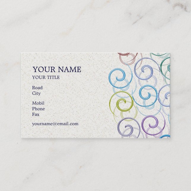 Carte de visite spirale (Devant)