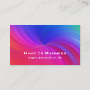 Carte De Visite Spirale arc-en-ciel