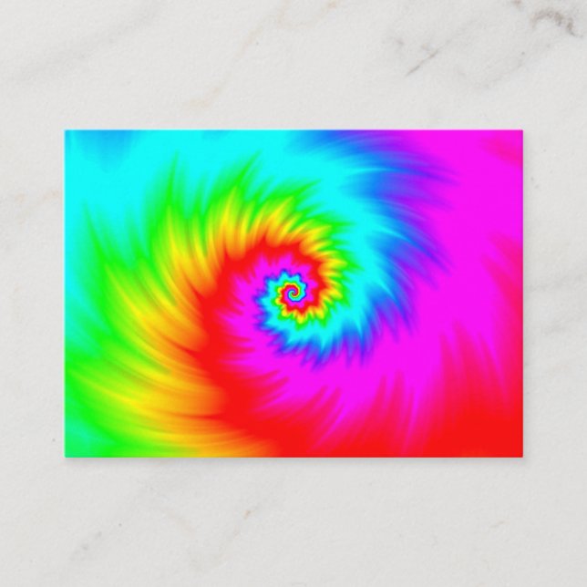 Carte De Visite Spirale arc-en-ciel - PUISSANCE (Devant)
