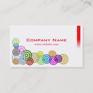 Carte De Visite Spirales colorées