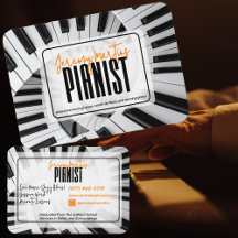Spirales de piano moderne Black&White Orange Piani