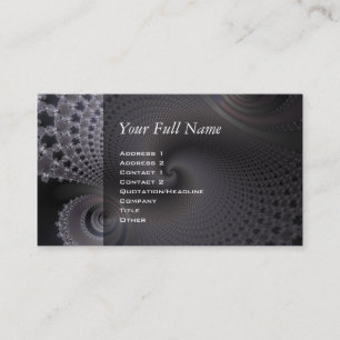 Carte De Visite Spirales sans fin - Art Fractal