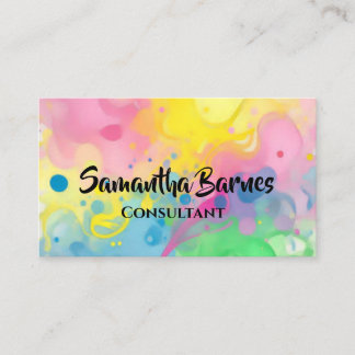 Carte De Visite Splash Art Business Card