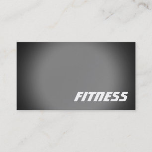 Carte de visite sportif Black Grey tendance