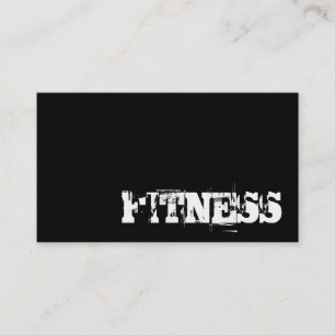 Carte de visite sportif tendance Black Fitness
