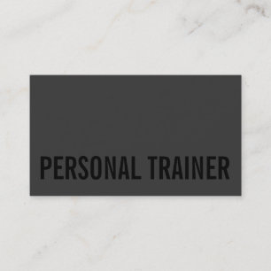 Carte de visite sportif tendance Grey Fitness