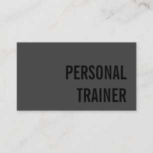 Carte de visite sportif tendance Grey Fitness