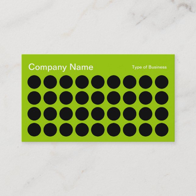 Carte De Visite Spots - Black et Martian Green (Devant)