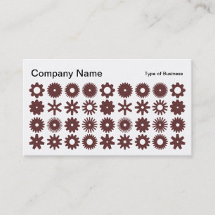 Carte De Visite Spots - Brown sur blanc