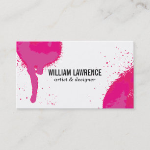 Carte De Visite Spray   Expressif (rose chaud)