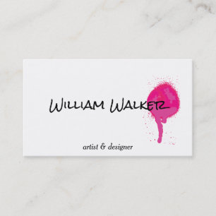 Carte De Visite Spray Expressive II (rose chaud)