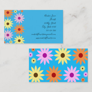 Carte De Visite Spring Flowers Theme