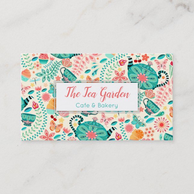 Carte de visite Spring Tea Garden (Devant)