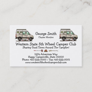 Carte De Visite Sprinter Camper Van RV