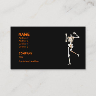 Carte De Visite Squelette sans tête