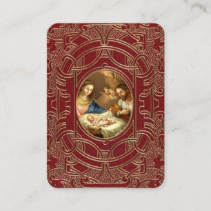Carte De Visite St. Andrew Noël Novena Vierge Marie Jésus