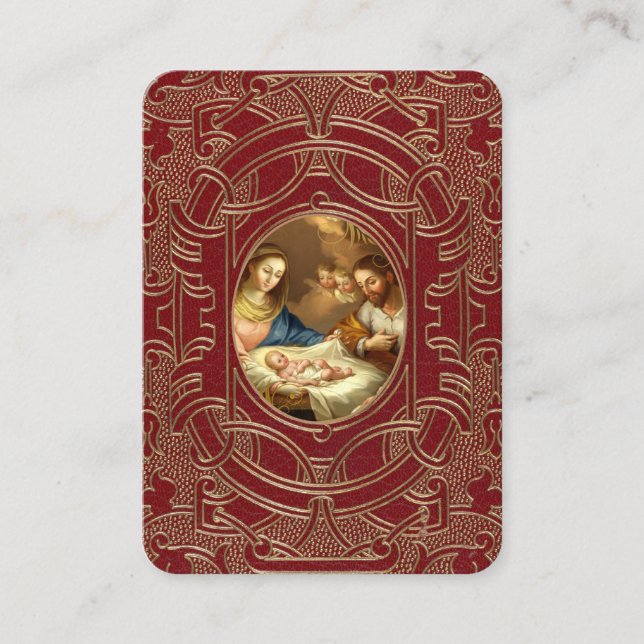 Carte De Visite St. Andrew Noël Novena Vierge Marie Jésus (Devant)