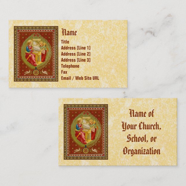 Carte De Visite St. Cecilia de Rome (SNV 36, Style 1) (Devant / Derrière)