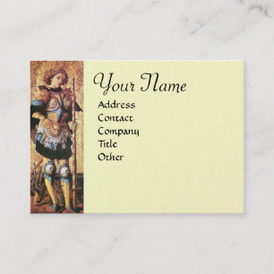 Carte De Visite ST. GEORGE ET DRAGON Monogram Cream Pearl