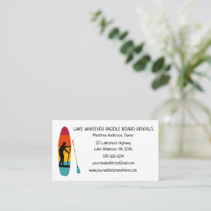 Carte De Visite Stand Up Paddle Board SUP Paddleboard Location