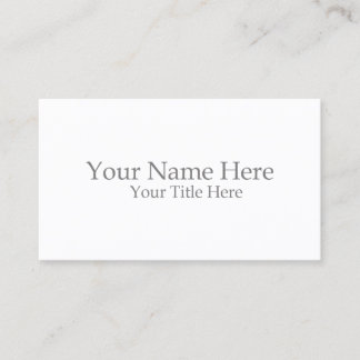 Carte De Visite Standard, 3.5" x 2.0" Business Card