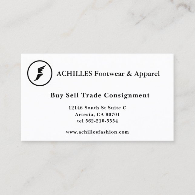 Carte de visite standard de 3,5 pouces x 2,0 pouce (Devant)