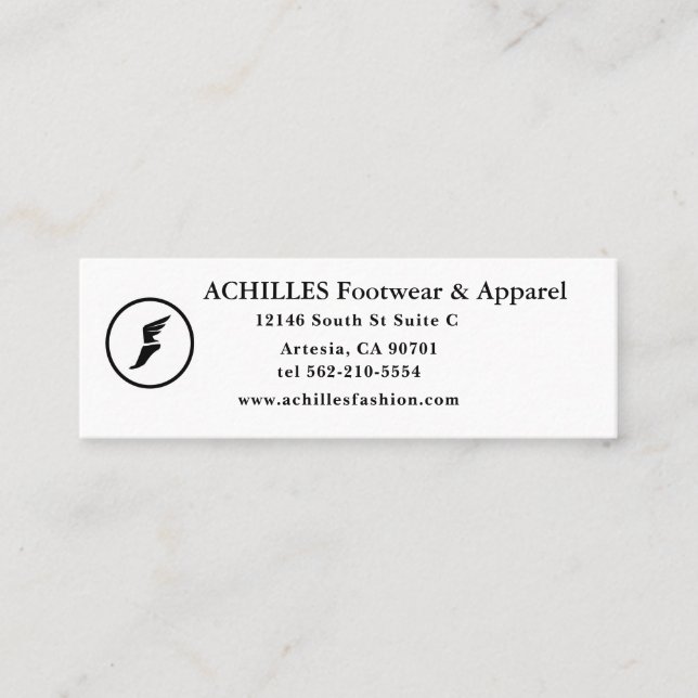 Carte de visite standard de 3,5 pouces x 2,0 pouce (Devant)