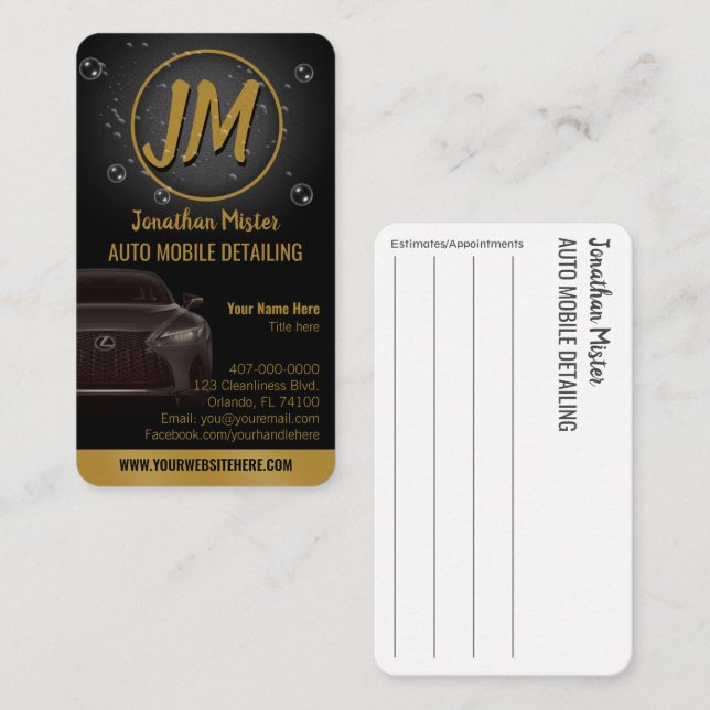 Carte de visite standard de 3,5 pouces x 2,0 pouce (Devant / Derrière)