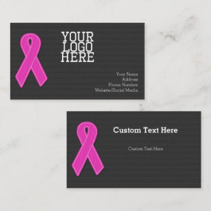 Carte de visite standard du ruban du cancer du sei