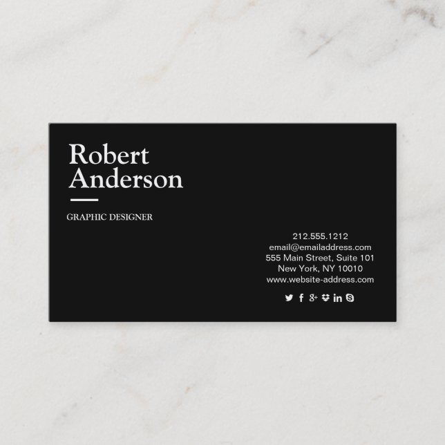 Carte De Visite Standard Premium Pearl (Devant)