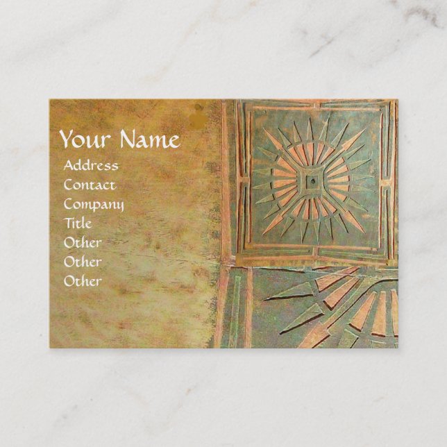 CARTE DE VISITE STAR 2 DU MATIN, MONOGRAM (Devant)