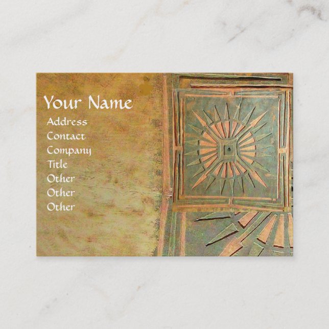 CARTE DE VISITE STAR 2 DU MATIN, MONOGRAM (Devant)